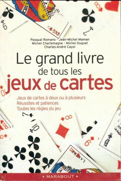 Le grand livre de tous les jeux de cartes - Collectif -  Marabout GF - Livre