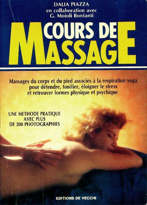 Cours de massage - Dalia Piazza -  De Vecchi GF - Livre