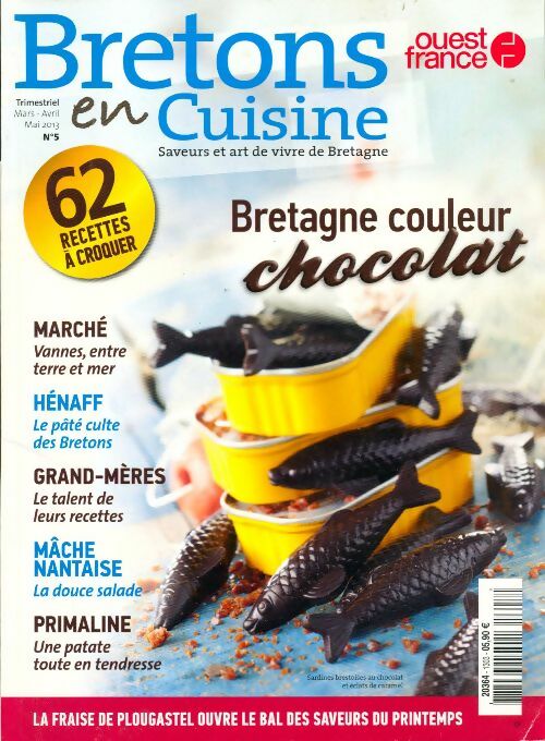 Bretons en cuisine n°1303 : Bretagne couleur chocolat - Collectif -  Bretons en cuisine - Livre