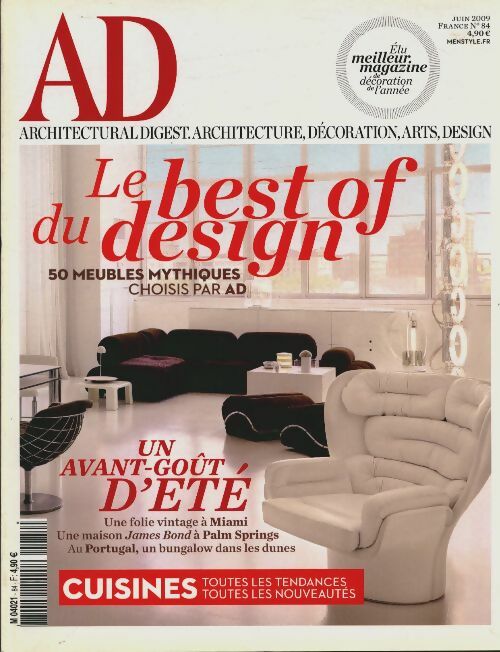 AD Architectural Digest n°84 : Le best of du design - Collectif -  AD Architectural Digest - Livre