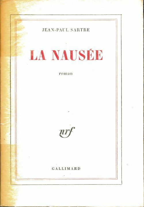 La nausée - Jean-Paul Sartre -  Blanche - Livre