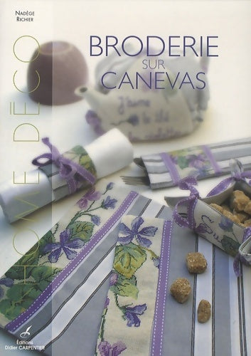 Broderie sur canevas - Nadège Richier -  Home déco - Livre