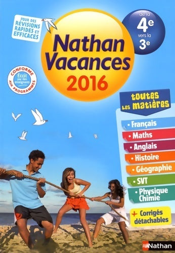 Nathan vacances collège de la 4e vers la 3e - Dominik Manns -  Nathan vacances - Livre