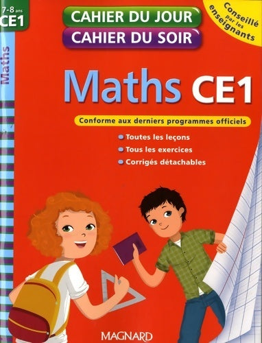 Maths CE1 - Magnard -  Cahier du jour, cahier du soir - Livre