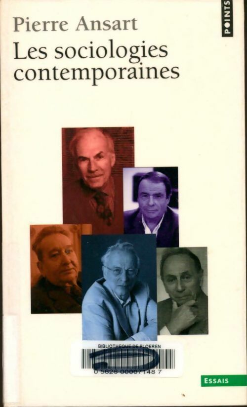 Les sociologies contemporaines - Pierre Ansart -  Points Essais - Livre