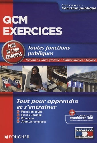 QCM et exercices de français culture générale mathématiques logique - Thierry Marquetty -  Concours fonction publique - Livre