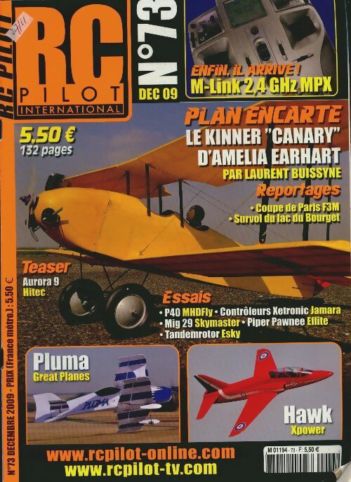 RC Pilot n°73 : Le Kinner "Canary" - Collectif -  RC Pilot - Livre