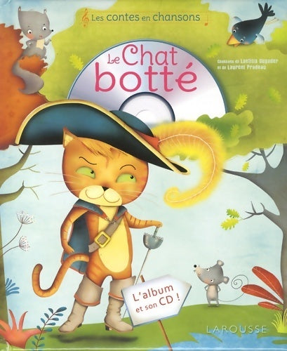 Le chat botté - Camille Finateu -  Les contes en chansons - Livre