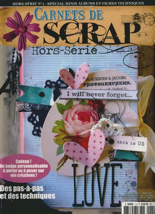 Carnets de scrap Hors-série n°1 : Spécial mini-albums et fiches techniques - Collectif -  Carnets de scrap Hors-série - Livre