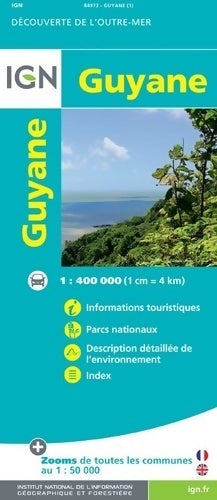 84007 Guyane 1/400. 000 - Ign -  Découverte de l'Outre-Mer - Livre