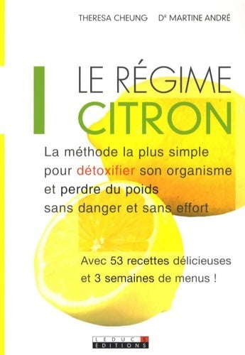 Le régime citron - Theresa Cheung -  Leduc's GF - Livre