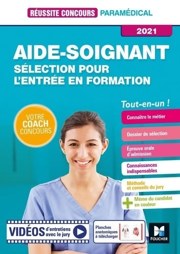 Aide-soignant - sélection pour l'entrée en formation - Jackie Pillard -  Réussite concours - Livre