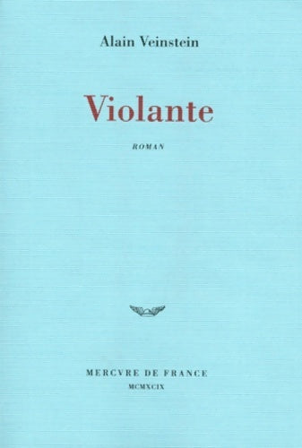 Violante - Alain Veinstein -  Mercure GF - Livre