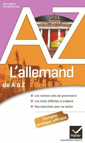 L'allemand de a à z : Grammaire conjugaison et difficultés - Jean Janitza -  A à Z - Livre
