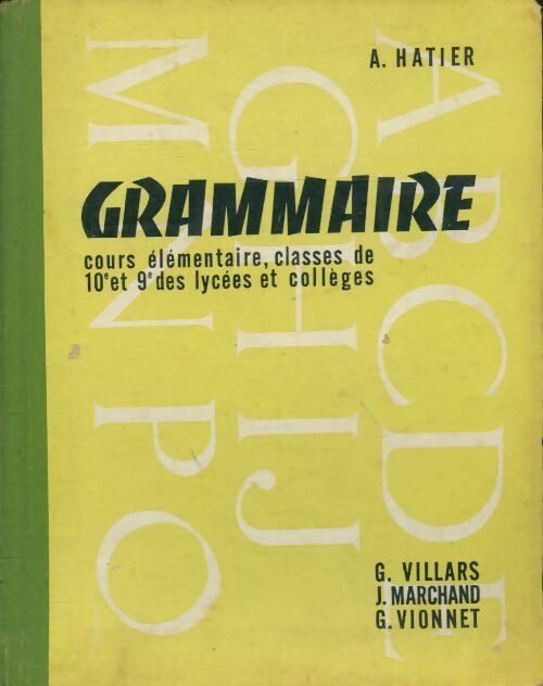Grammaire cours élémentaire - Collectif -  Hatier GF - Livre