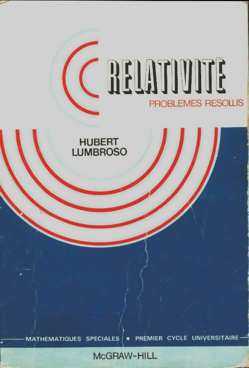 Relativité - Hubert Lumbroso -  McGraw-Hill GF - Livre