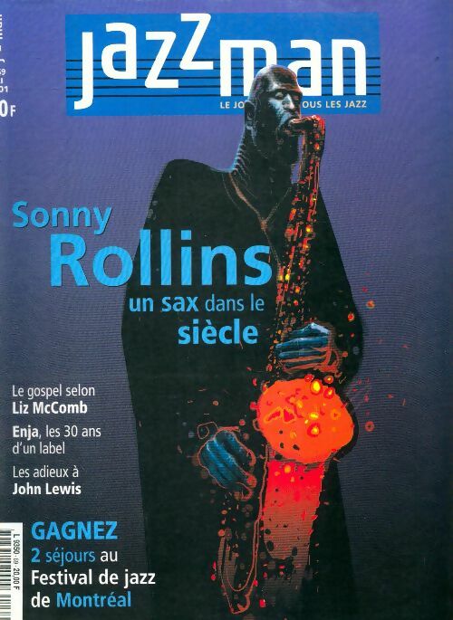 Jazzman n°69 : Sonny Rollins un sax dans le siècle - Collectif -  Jazzman - Livre