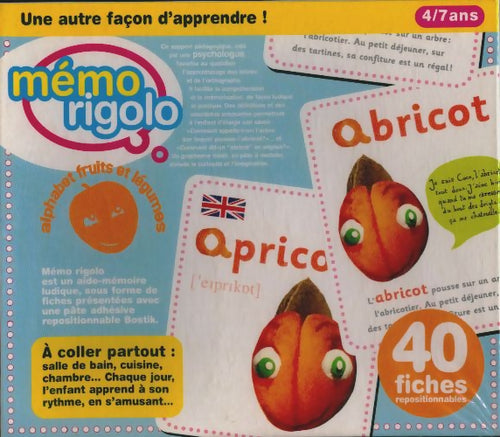 Alphabet fruits et légumes - Collectif -  Memo rigolo - Livre