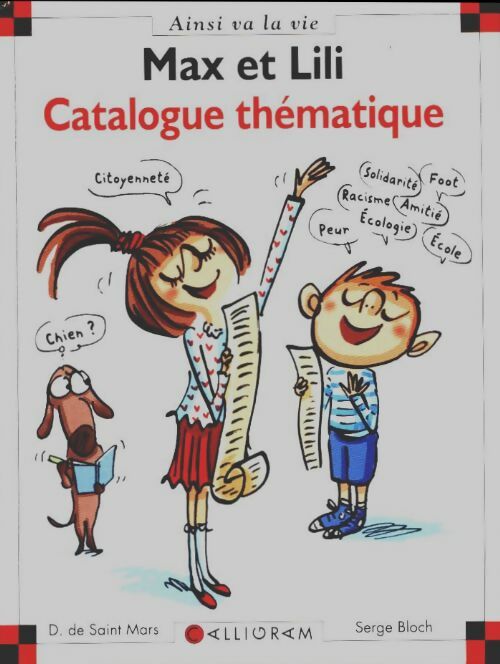 Max et Lili. Catalogue thématique - Collectif -  Max et Lili - Livre