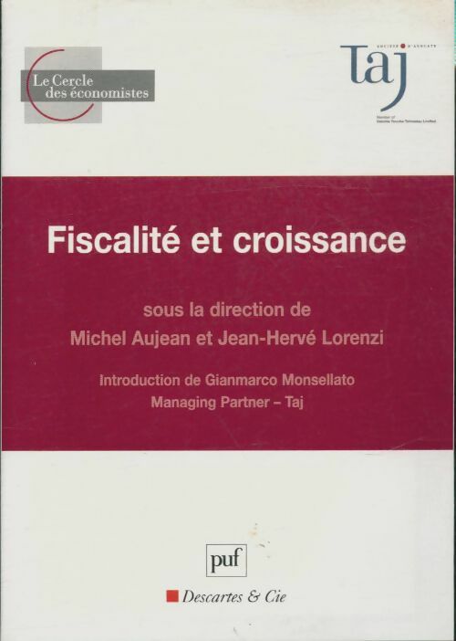 Fiscalité et croissance - Collectif -  Le cercle des économistes - Livre