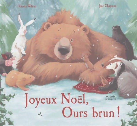 Joyeux Noël ours brun - Jane Chapman -  Milan poche - Livre