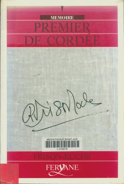 Premier de cordée - Roger Frison-Roche -  Feryane livres en gros caractères - Livre