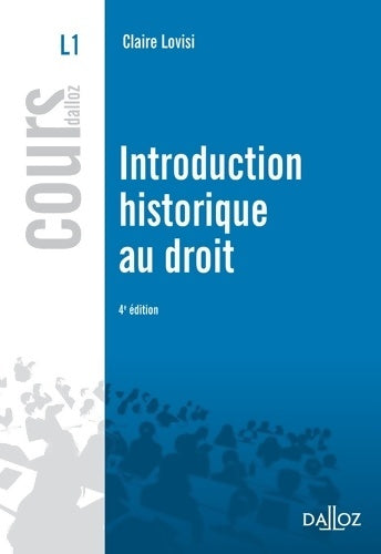 Introduction historique au droit - Claire Lovisi -  Cours - Livre