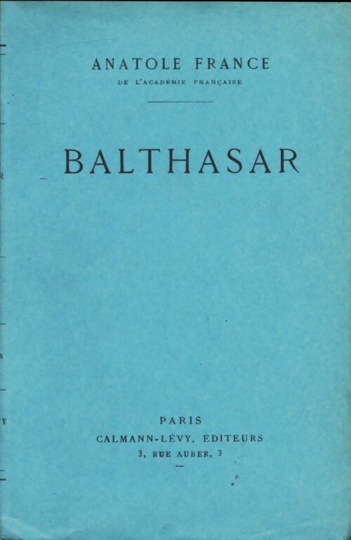Balthasar - Anatole France -  Calmann-Lévy Poche - Livre