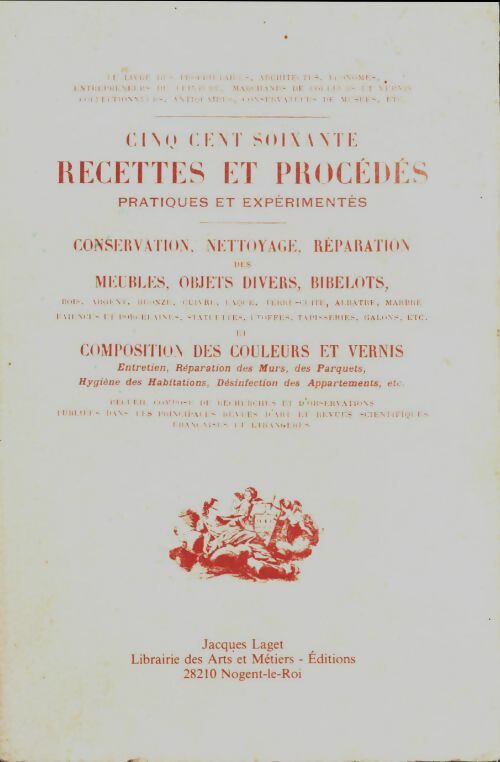 560 recettes et procédés pratiques et expérimentés  - Edouard Rouveyre -  Laget GF - Livre