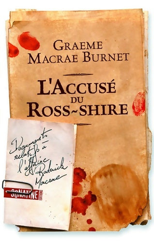 L'accusé du ross-shire - Graeme Macrae Burnet -  Sonatine GF - Livre
