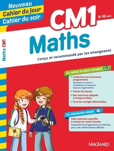 Cahier du jour cahier du soir maths CM1 - Pierre Granier -  Cahier du jour, cahier du soir - Livre