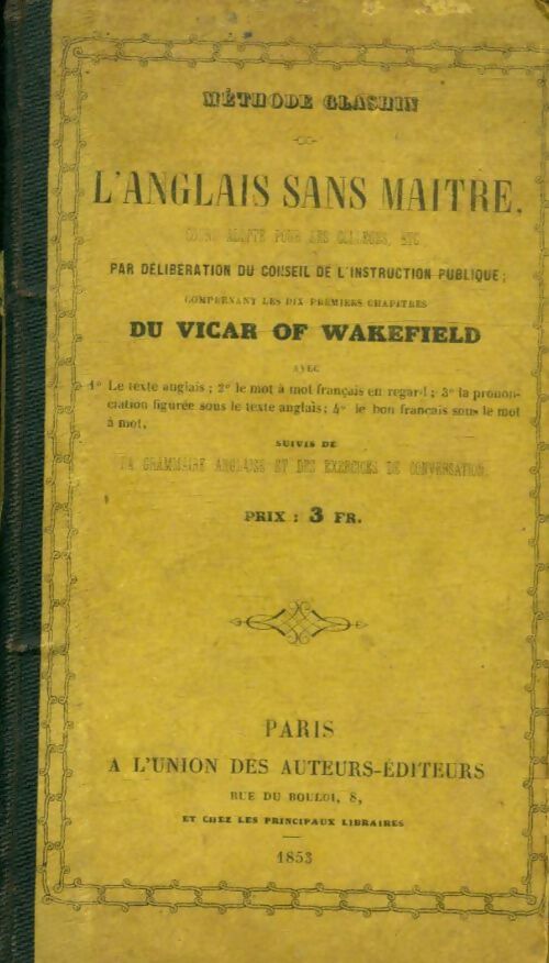 L'anglais sans maître - Collectif -  Union des auteurs-éditeurs - Livre