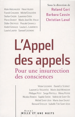 L'appel des appels - pour une insurrection des consciences - Collectif -  Essai - Livre