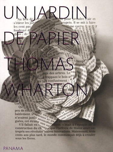 Un jardin de papier - Thomas Wharton -  Panama GF - Livre