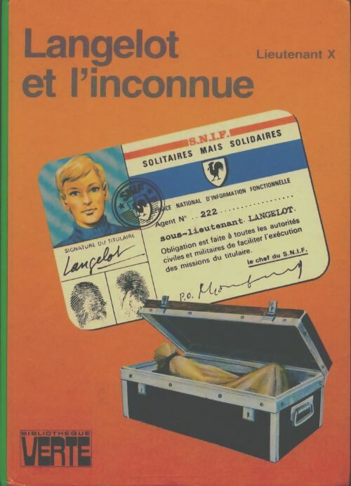 Langelot et l'inconnue - Lieutenant X -  Bibliothèque verte (3ème série) - Livre