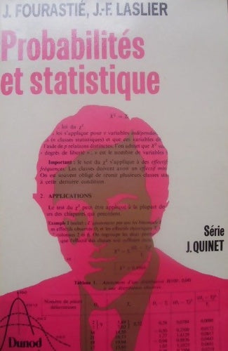 Probabilités et statistiques - Jacqueline Fourastié -  Dunod GF - Livre