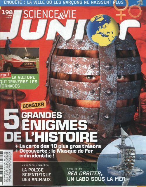Science & vie junior n°198 : 5 grandes énigmes de l'Histoire - Collectif -  Science & vie junior - Livre