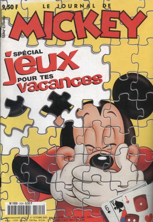 Le journal de Mickey n°2524 : Spécial jeux pour tes vacances - Collectif -  Le journal de Mickey - Livre