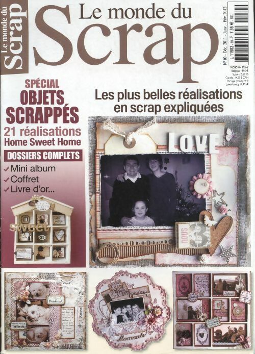 Le monde du scrap n°10 : spécial objets scrappés - Collectif -  Le monde du scrap - Livre