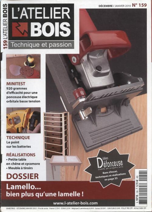 L'atelier du bois n°159 - Collectif -  L'atelier du bois - Livre