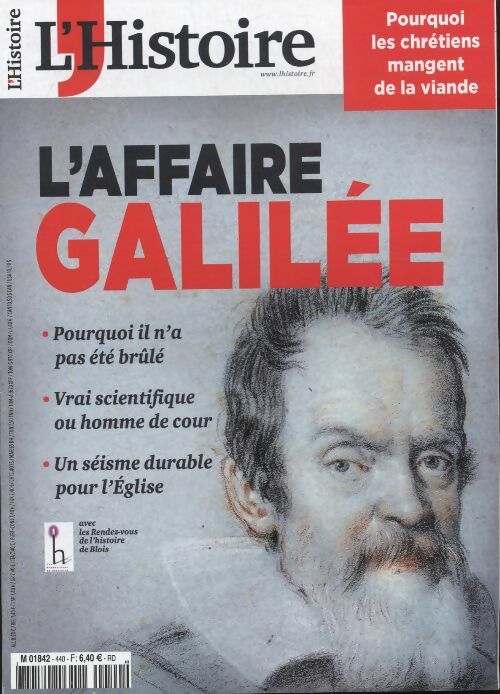 L'histoire n°440 : l'affaire Galilée - Collectif -  L'histoire - Livre