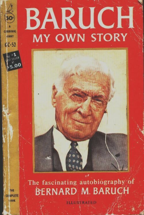 Baruch my own story - Bernard M Baruch -  Pocket Books - Livre