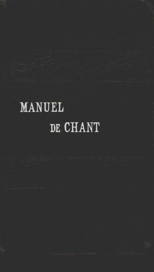 Manuel de chant complet - J Delporte -  Desclée Poche - Livre