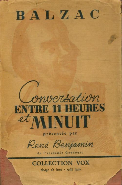 Conversation entre 11 heures et minuit - Honoré De Balzac -  Vox - Livre