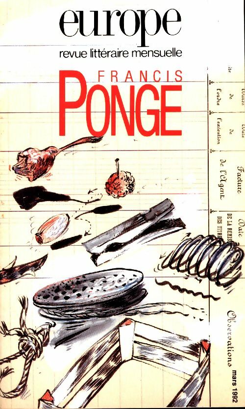 Europe n°755 : Francis Ponge - Collectif -  Europe Revue - Livre