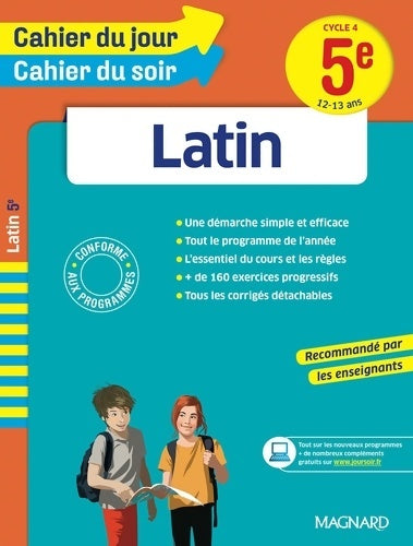 Cahier du jour/Cahier du soir Latin 5e - Collectif -  Cahier du jour, cahier du soir - Livre