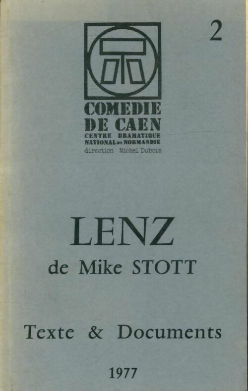 Lenz - Mike Stott -  Textes et documents - Livre
