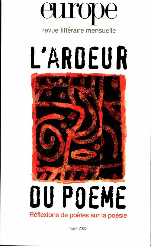 Europe n°875 : L'ardeur du poème - Collectif -  Europe Revue - Livre