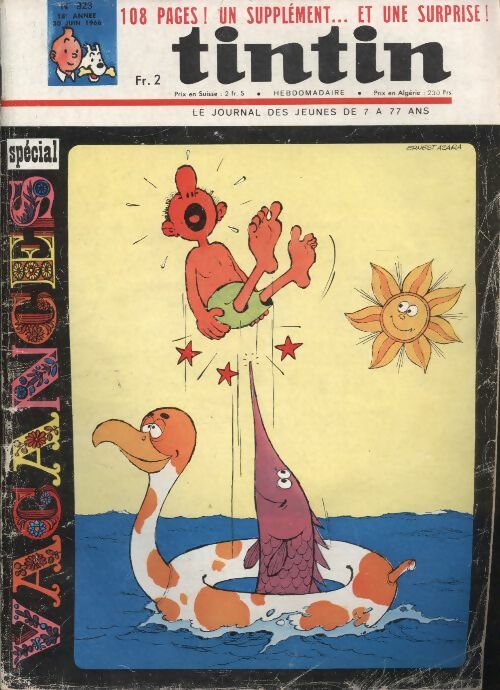 Tintin n°923 : Spécial vacances - Collectif -  Tintin (revue) - Livre