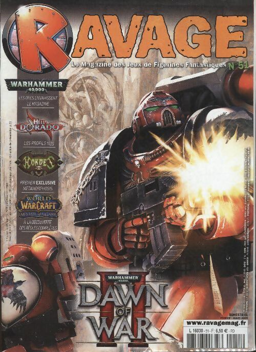 Ravage n°51 : Warhammer 40 k, Dawn of war - Collectif -  Ravage - Livre